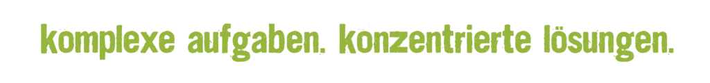 Headline komplexe aufgaben konzentrierte Lösungen